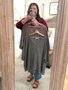 MIA Plus Size 3/4 Sleeve Lightweight Sweater (Light Olive) - Sassy and Southern