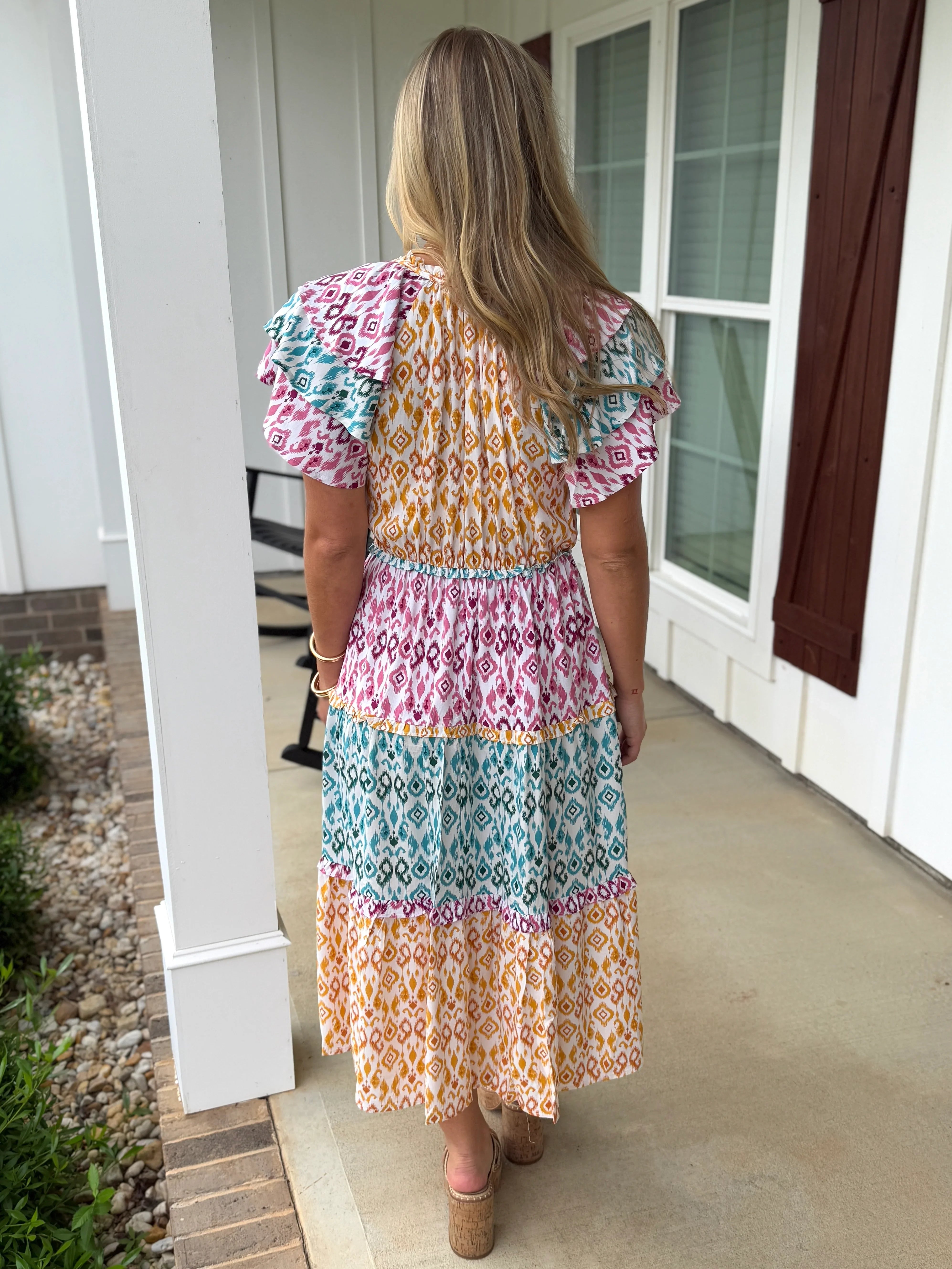 ASPEN Aztec Print Maxi Dress - Sassy and Southern