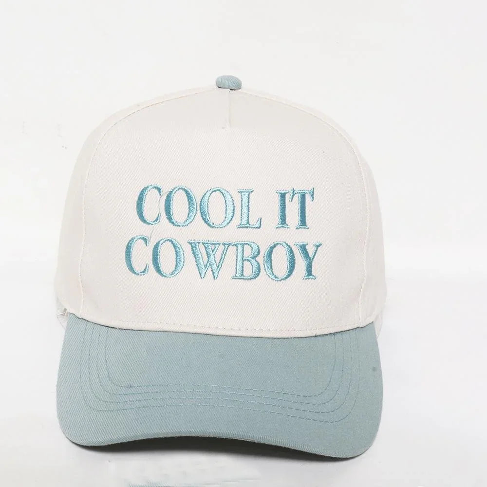 Cool It Cowboy Baseball Cap/Hat - Sassy and Southern
