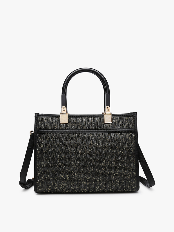【THE MOZZ】Black Rattan Large Tote Bag Black Rattan Tote Bag/Purse – Sassy & Southern