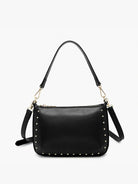 Black Studded Crossbody Purse - Sassy and Southern