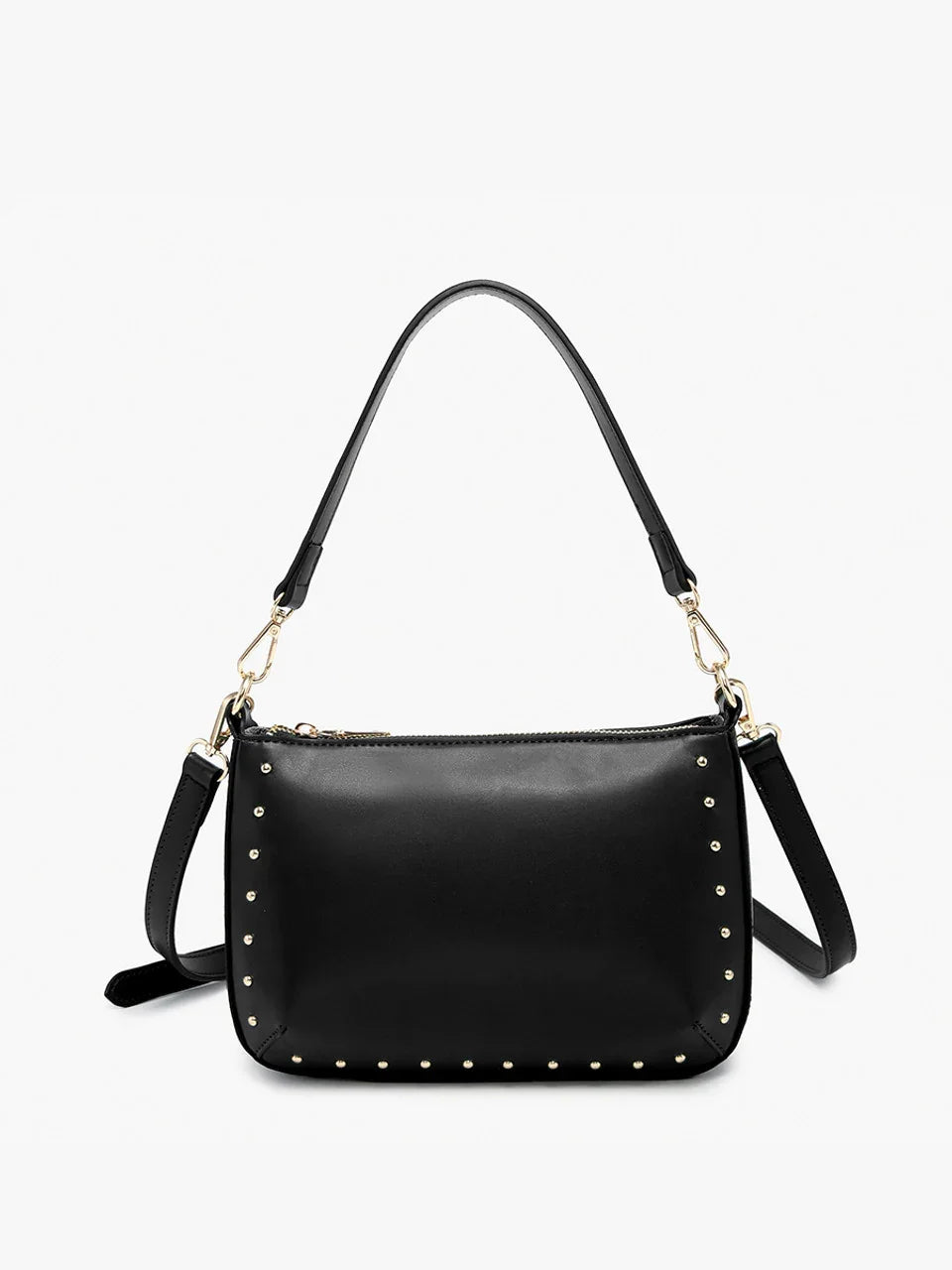 Black Studded Crossbody Purse - Sassy and Southern