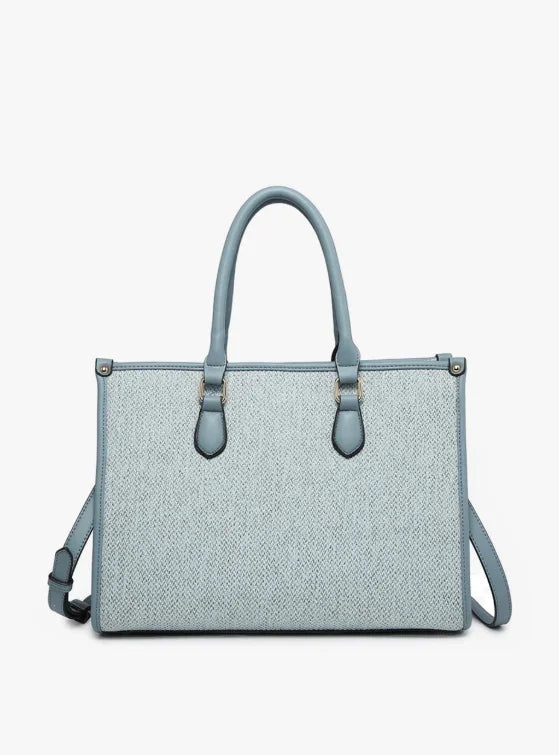 Blue Satchel Tote Bag/Purse - Sassy and Southern