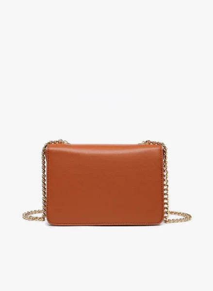 Light Brown Flapover Crossbody Purse - Sassy and Southern