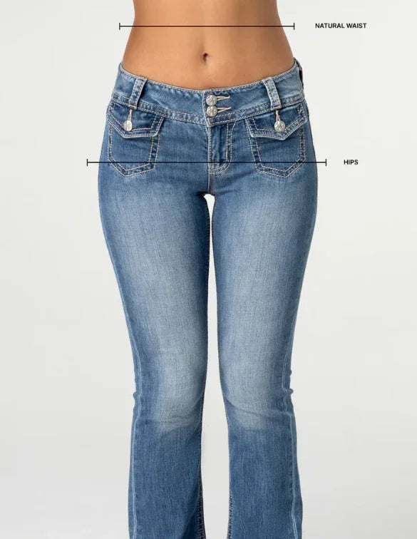 RILEY Distressed Knee Frayed Hem Jeans - Sassy and Southern