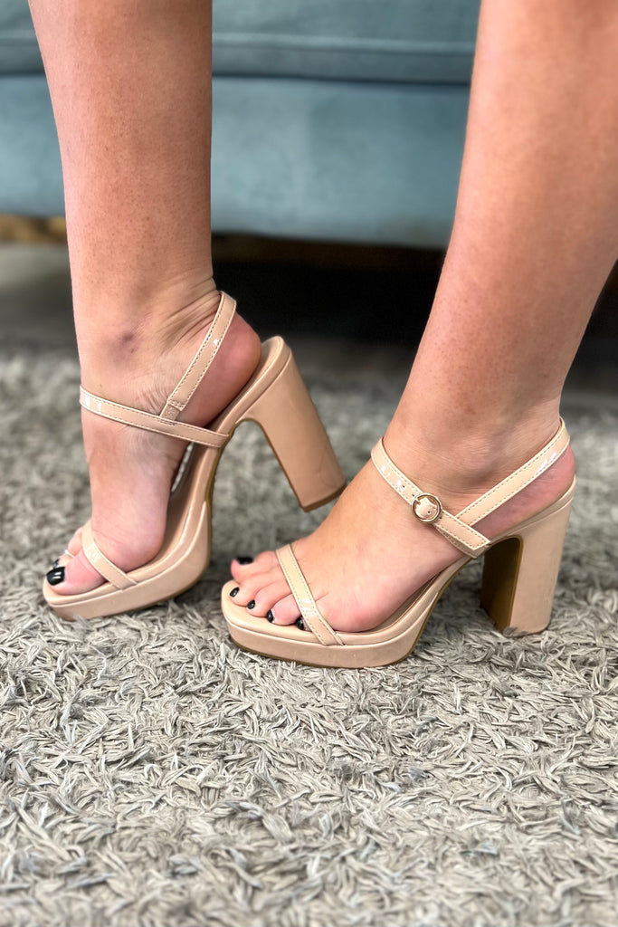 EMERSON Patent Heel (Nude) - Sassy & Southern