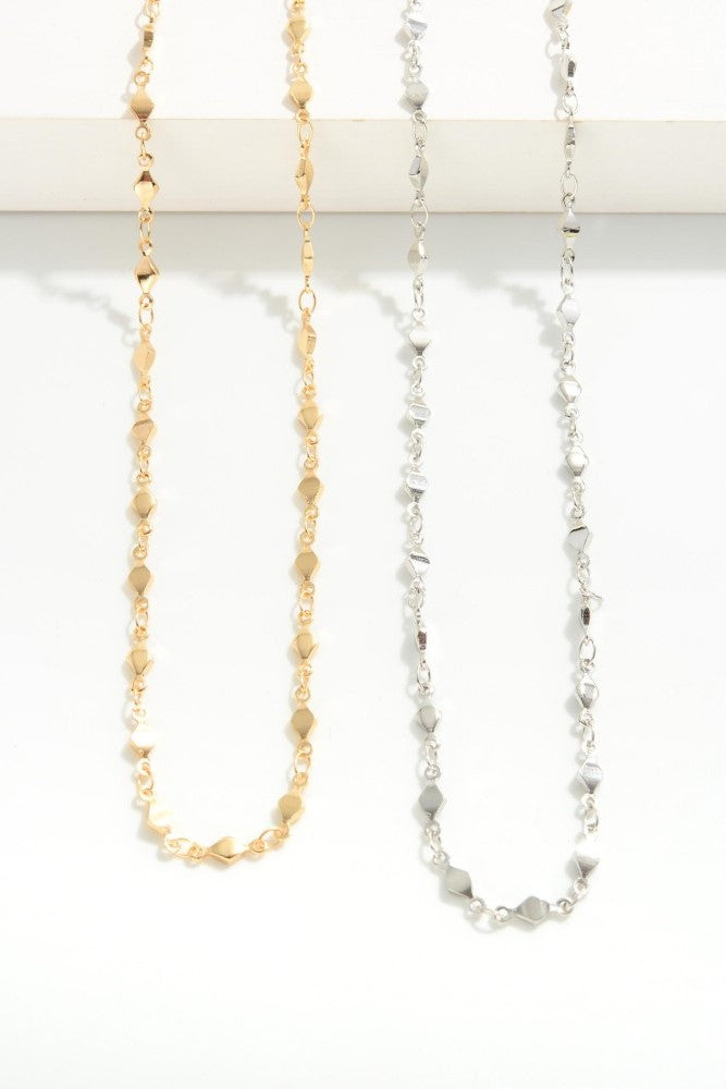 Linked Chain Necklace (Silver or Gold) - Sassy & Southern