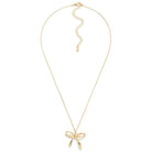 Gold Bow Pendant Necklace - Sassy and Southern