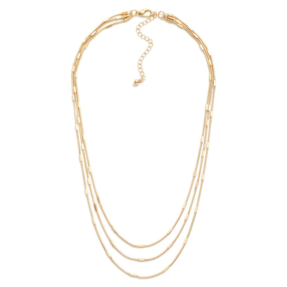 Layered Bar Station Necklace (Silver or Gold) - Sassy & Southern