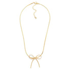 Gold Chain Necklace With Bow - Sassy and Southern