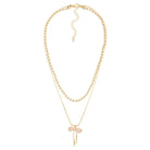 Layered Bow Necklace With Rhinestones - Sassy and Southern