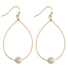 Teardrop Earrings With Pearl - Sassy and Southern