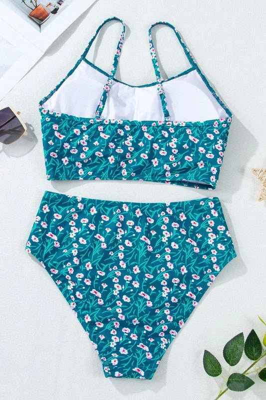 RAE Blue Two Piece Swimsuit - Sassy and Southern