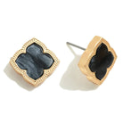 Black Clover Stud Earrings - Sassy and Southern