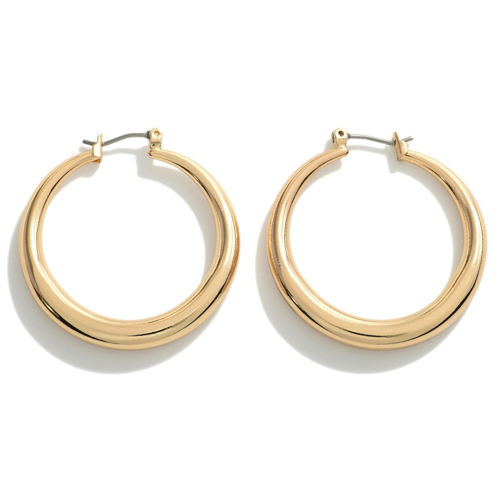 Gold Hollow Hoop Earrings - Sassy & Southern