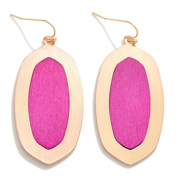 Hot Pink Oval Earrings - Sassy & Southern