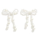 Pearl Bow Shaped Earrings - Sassy and Southern