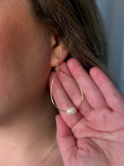 Teardrop Earrings With Pearl - Sassy and Southern