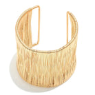 Gold Wire Wrapped Cuff Bracelet - Sassy and Southern