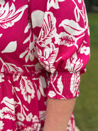 GEMMA Plus Size Pink Floral Dress - Sassy and Southern