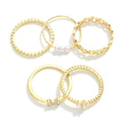 Gold Pearl/Variety Rings (Set of 5) - Sassy and Southern