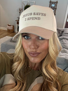 Jesus Saves I Spend Baseball Cap/Hat - Sassy and Southern