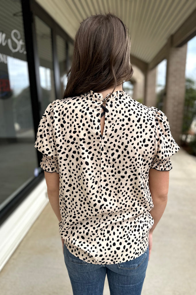 MEGAN Leopard Print Woven Top - Sassy & Southern