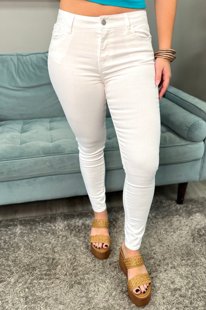 White Skinny Jeans - Sassy & Southern