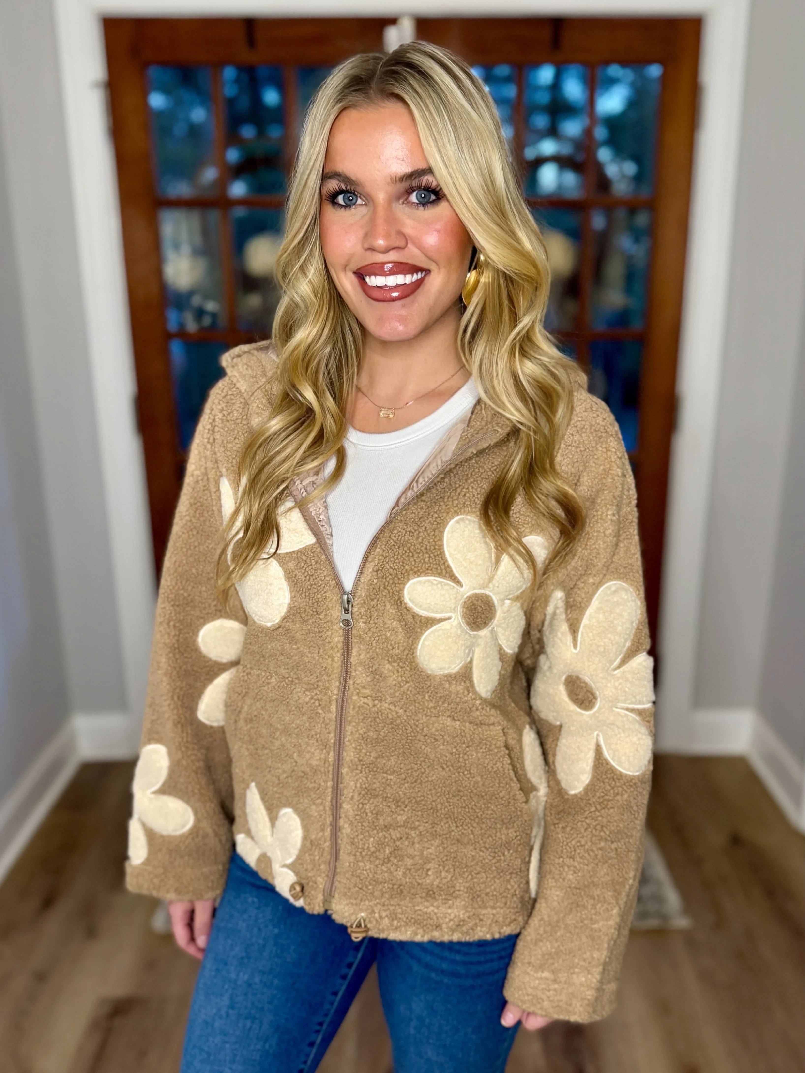 BECCA Flower Patch Zip Jacket | Women's | Sizes S-XL | Sassy