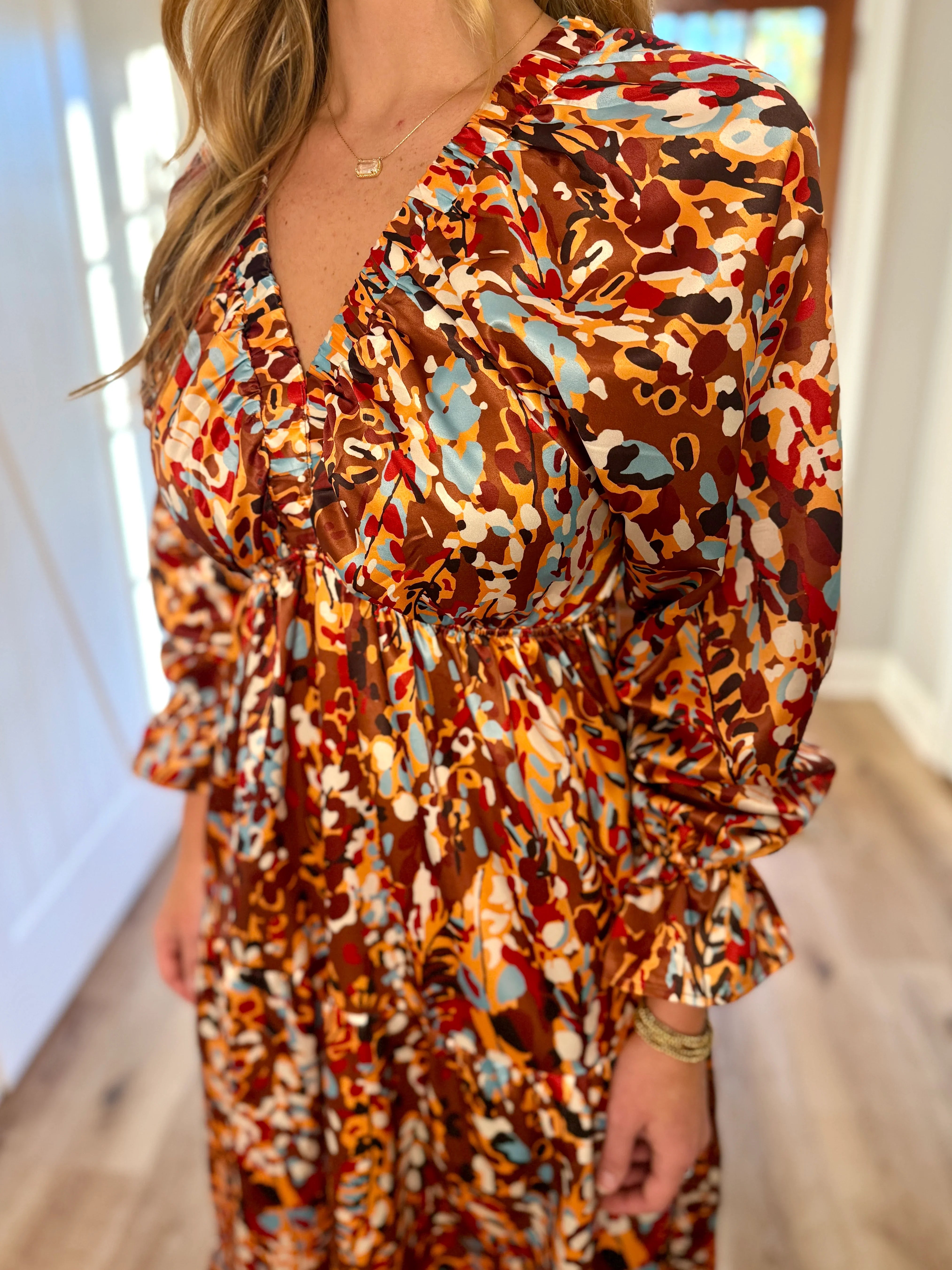 3x maxi dress with sleeves Women's Plus Flutter Short Sleeve Maxi Dress