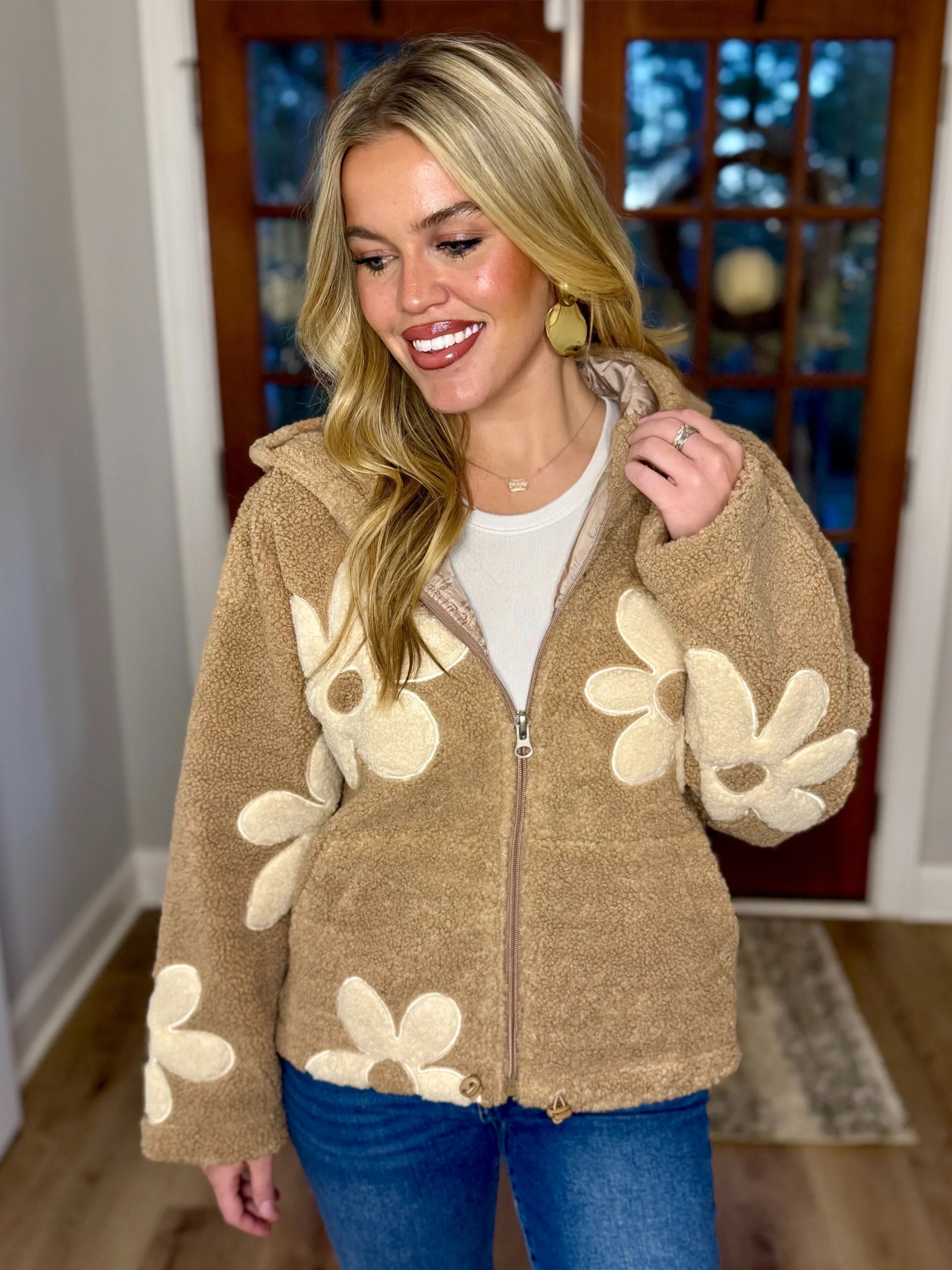 BECCA Flower Patch Zip Jacket | Women's | Sizes S-XL | Sassy