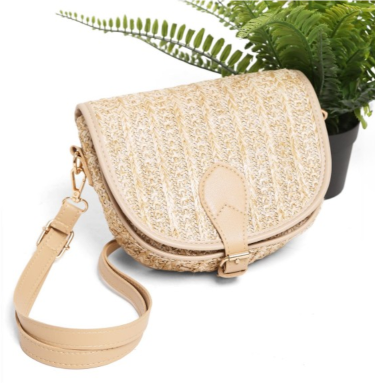 Woven Straw Clutch Crossbody Bag - Sassy & Southern