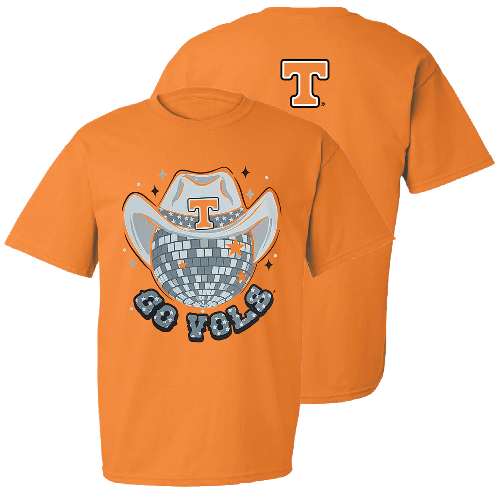 Go Vols Tennessee Orange Disco T-Shirt - Sassy & Southern