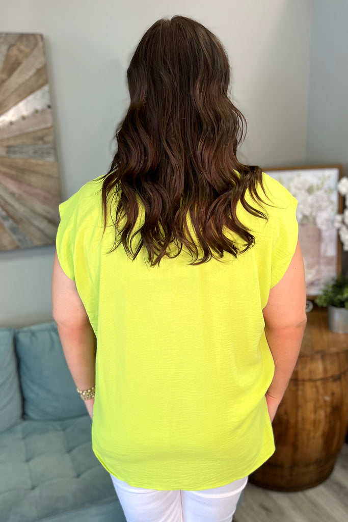Loose Fit Top in Lime Green - Sassy & Southern