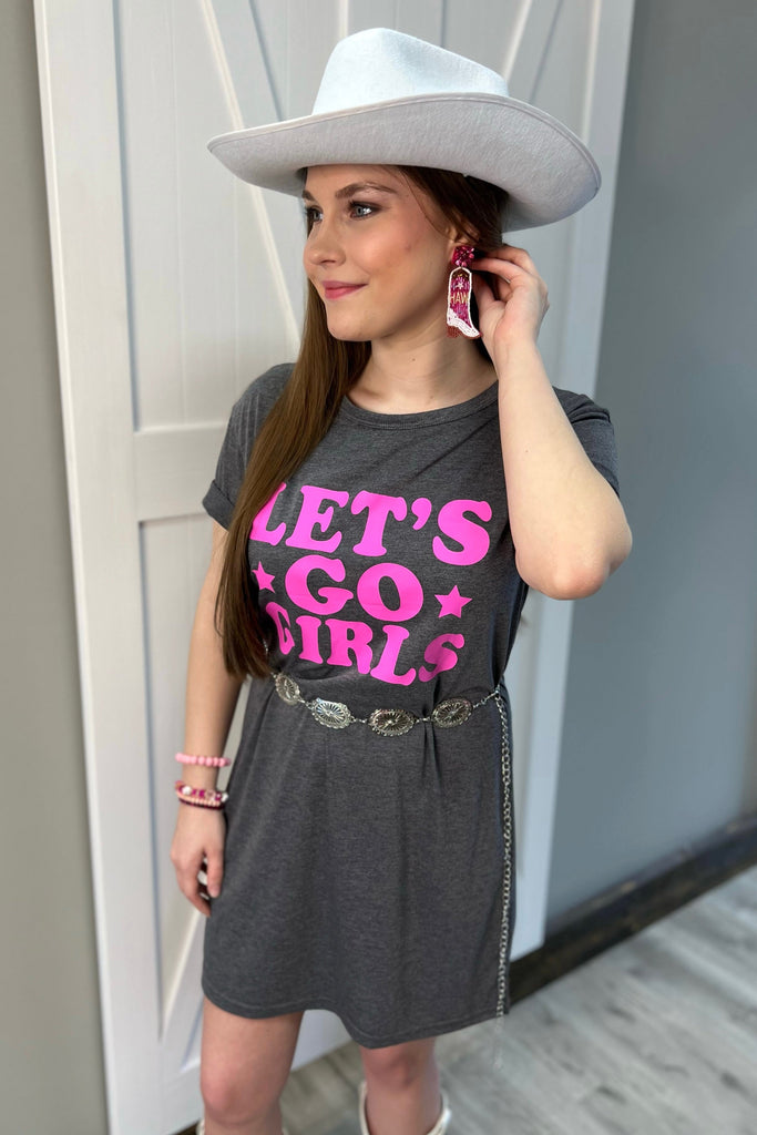 Let's Go Girls T-Shirt Dress - Sassy & Southern